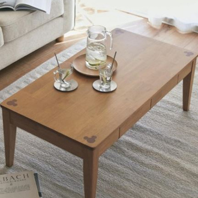 引出し付きリビングテーブル