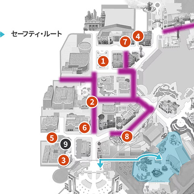 【⑨の位置】2025年ハロウィーン・ホラーナイトの更衣室