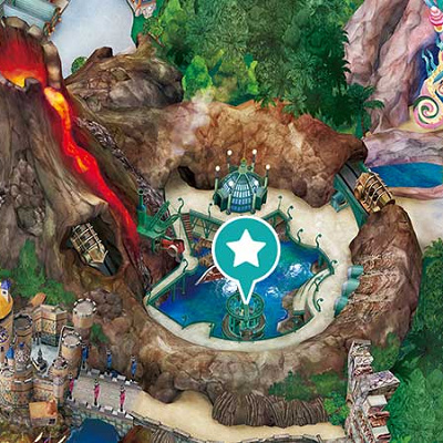 アトラクション「海底2万マイル」の場所