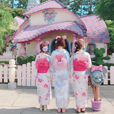 お気に入りの浴衣ディズニーコーデで素敵な思い出を♪