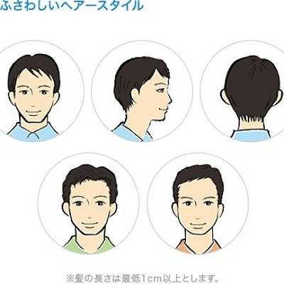 男性キャストのヘアスタイル