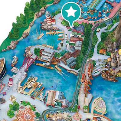 アーント・ペグズ・ヴィレッジストアの地図