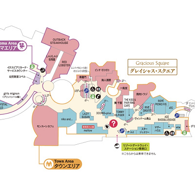 グレイシャス・スクエアの地図 