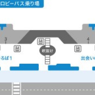 羽田空港第2ターミナル6番乗り場のマップ