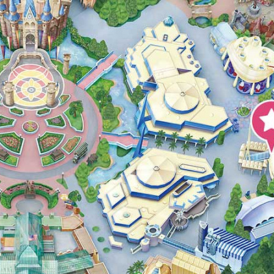 スペース・マウンテンの地図