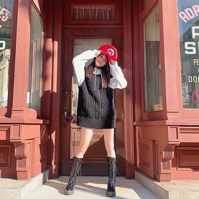 マリオの帽子を使ったマリオコーデ