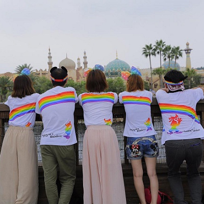 仲のいいお友達同士でお揃いコーデ