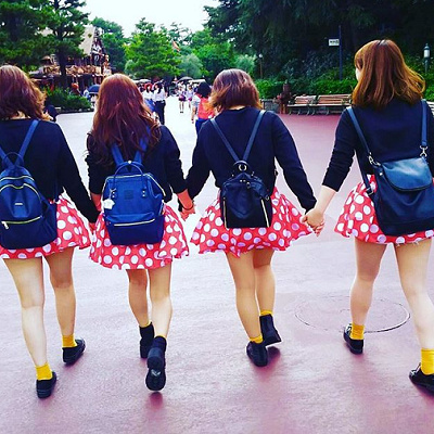 ミニーちゃんの仮装でおそろい