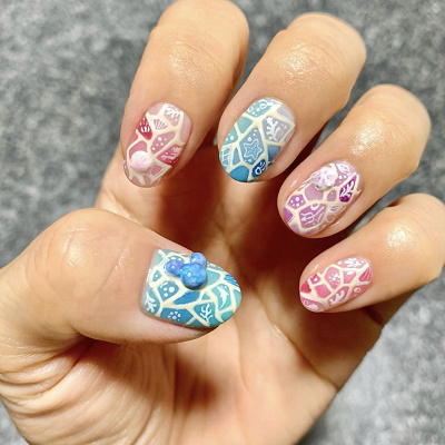 マーメイドラグーンモチーフネイル