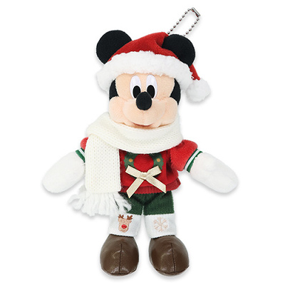 ミッキーぬいぐるみバッジ(クリスマスグッズ2025)