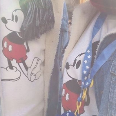 ミッキーパーカー×ボア付きGジャン