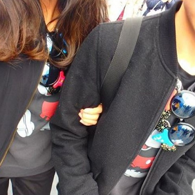 ミッキートレーナーブラック