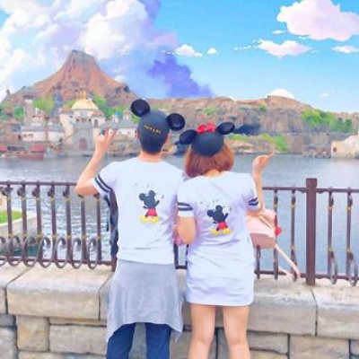 ミッキーTシャツ×イヤーハット