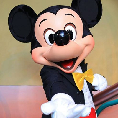 撮影休憩中のミッキー