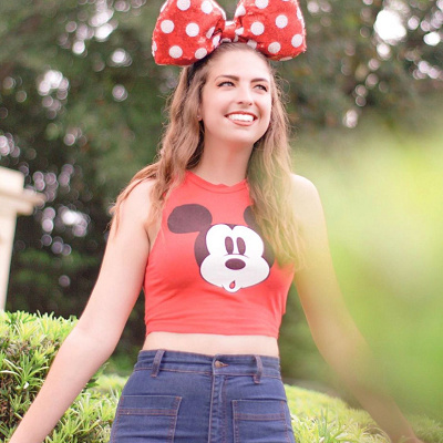 ミッキートップスコーデ②