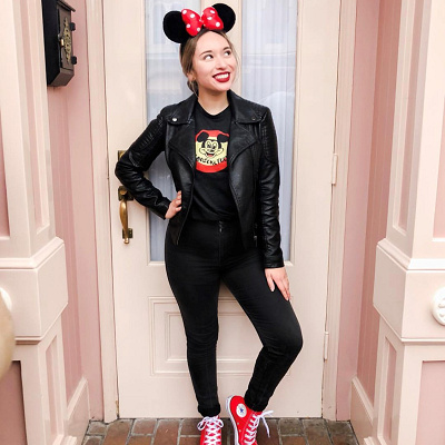 ミッキートップスコーデ①