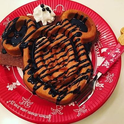 ミッキーワッフル チョコレートソース