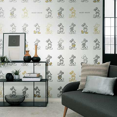 ミッキー／スケッチの壁紙