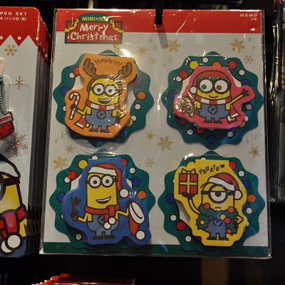 MINION MERRY CHRISTMASメモセット4冊セット