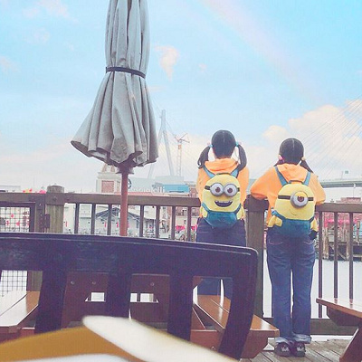 【ミニオンの双子コーデ】ミニオンリュック