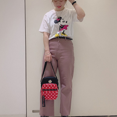 ミニーちゃん風ディズニーコーデ