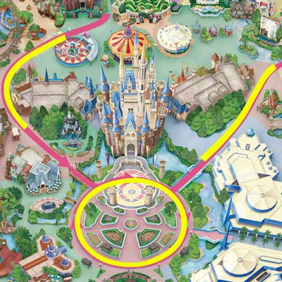 ミニー＠ファンダーランド：パレードルート