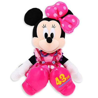 ミニーぬいぐるみ(ディズニーランド43周年グッズ)