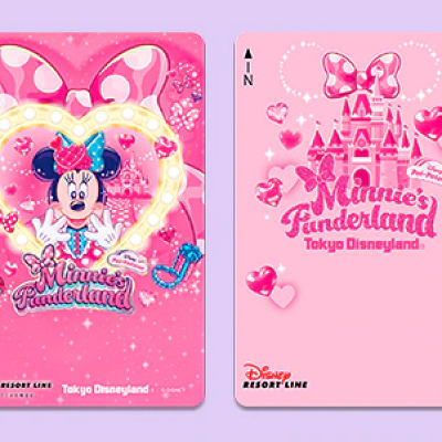 ミニーのファンダーランドデザインのフリーきっぷ