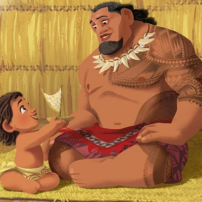 モアナの幼少期と父