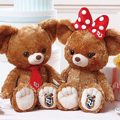 ミッキーとミニー作のモカとプリン