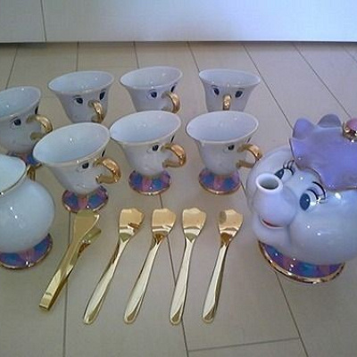 ポット夫人とチップ君