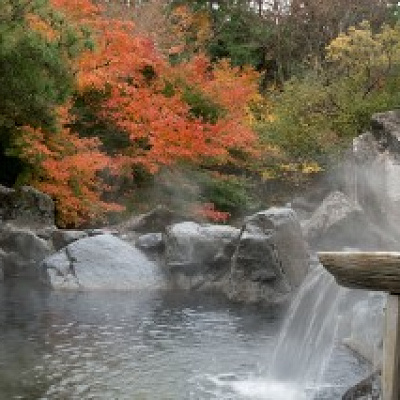 「長島温泉　湯あみの島」　滝つぼの湯