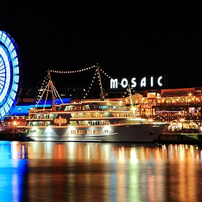 神戸メリケンパークの夜景