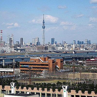 東京スカイツリーの見える北方面