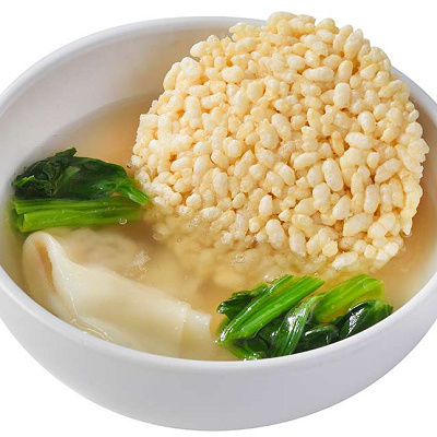 おこげとワンタンのスープ