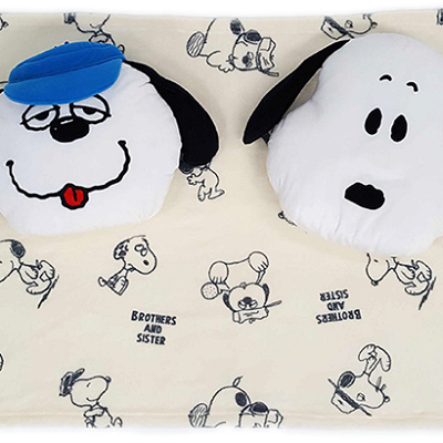 オラフとスヌーピーのブランケット