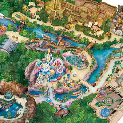 ディズニーシーチュロス:オープンセサミの場所マップ