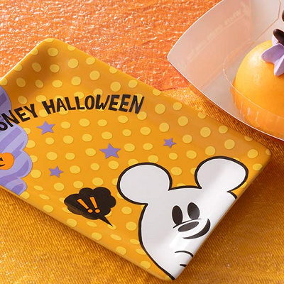 オレンジ＆ホワイトチョコムースケーキ、スーベニアプレート付き