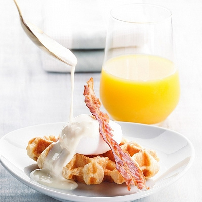 オリエンタルホテルユニバーサルシティの朝食　クロッフル