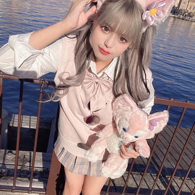 ピンクカラー制服 リーナベルカチューシャ