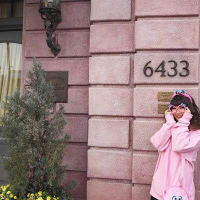 アビーコーデはピンクアイテムがポイント！