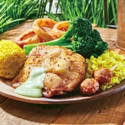 海賊プレート：ゾロのチキンプレート～へェ…うめェじゃねェか～　