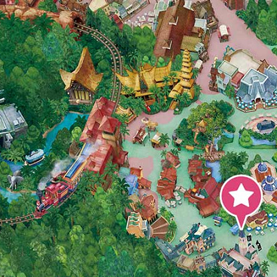 カリブの海賊の場所