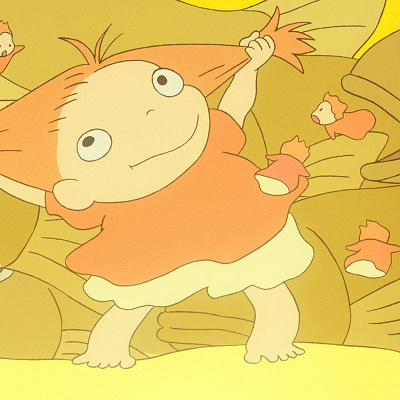 ”命の水”を開けてしまうポニョ