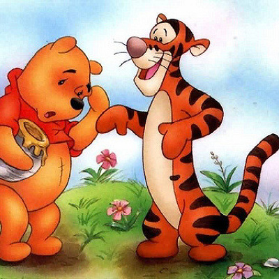 プーさんはいつもティガーに友達として接します