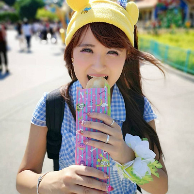 プーさんのヘアバンドコーデ