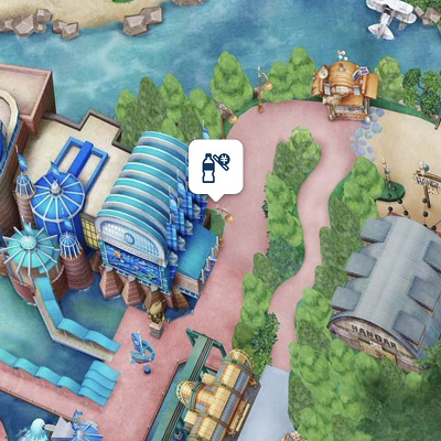 ポートディスカバリーの自動販売機の場所