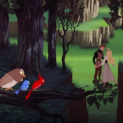 再会したフィリップ王子とオーロラ姫