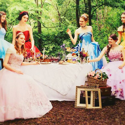 プリンセス風のドレス