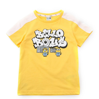 PUMA ミニオンズTシャツ キッズ（イエロー）